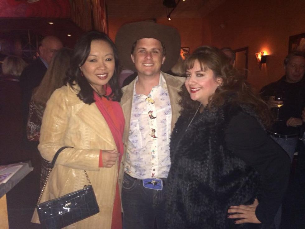 Miya Shay, Corbett Parker and Sonia Soto at Arturo's
