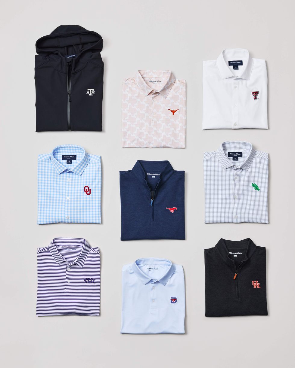 Mizzen + Main collegiate shirts