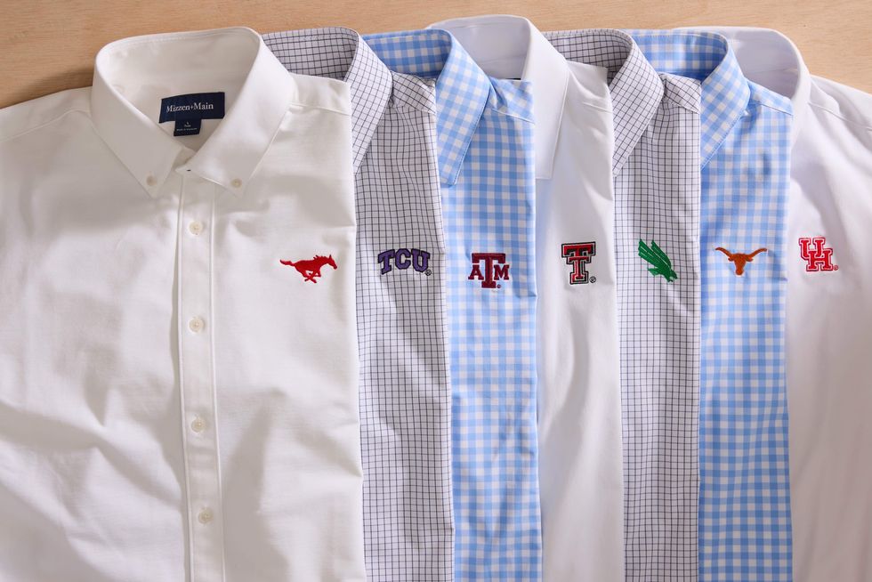 Mizzen + Main collegiate shirts