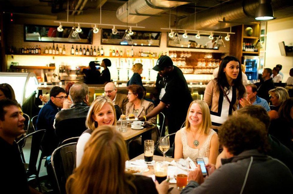 MKT Bar interior with crowd