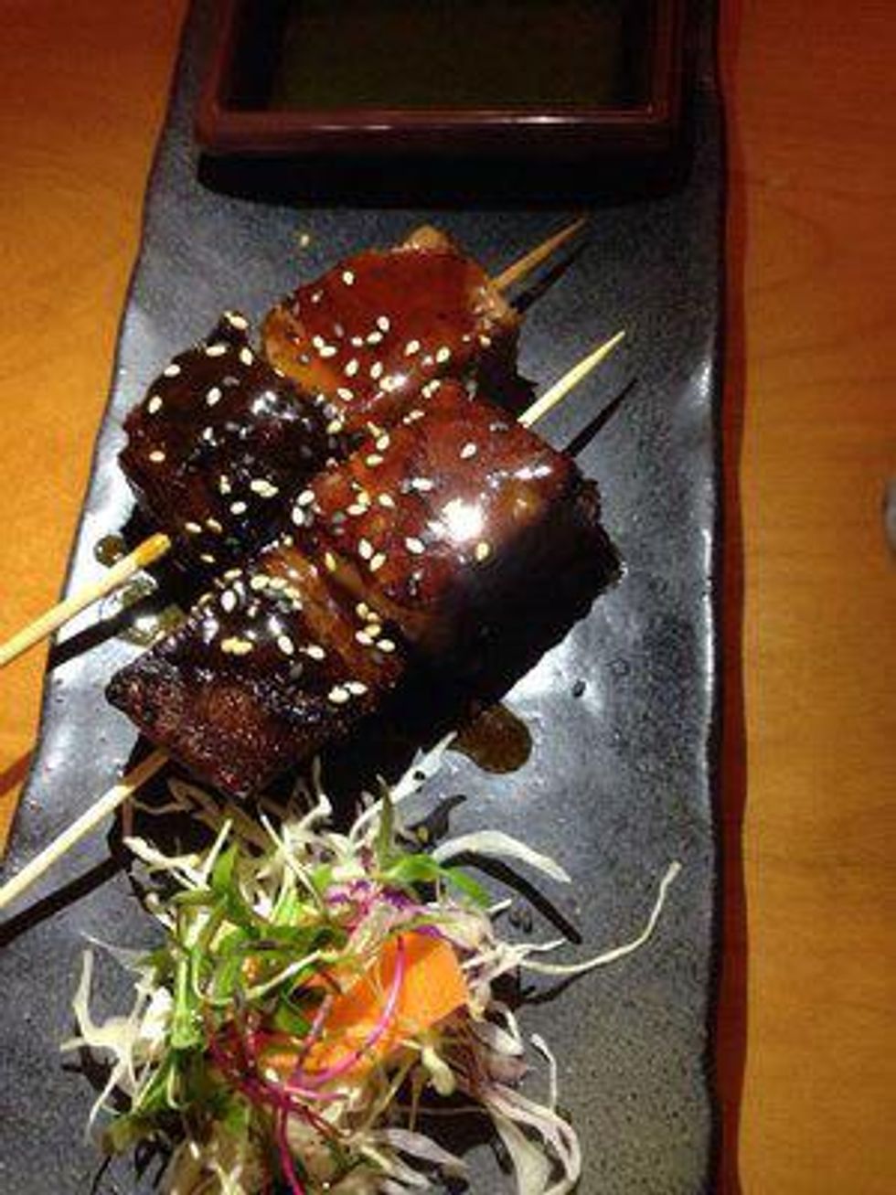 Mochi Sushi beef skewer