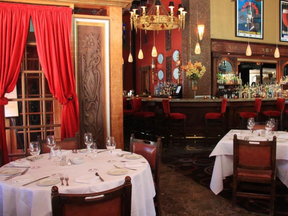 Mockingbird Bistro & Wine Bar interior with bar