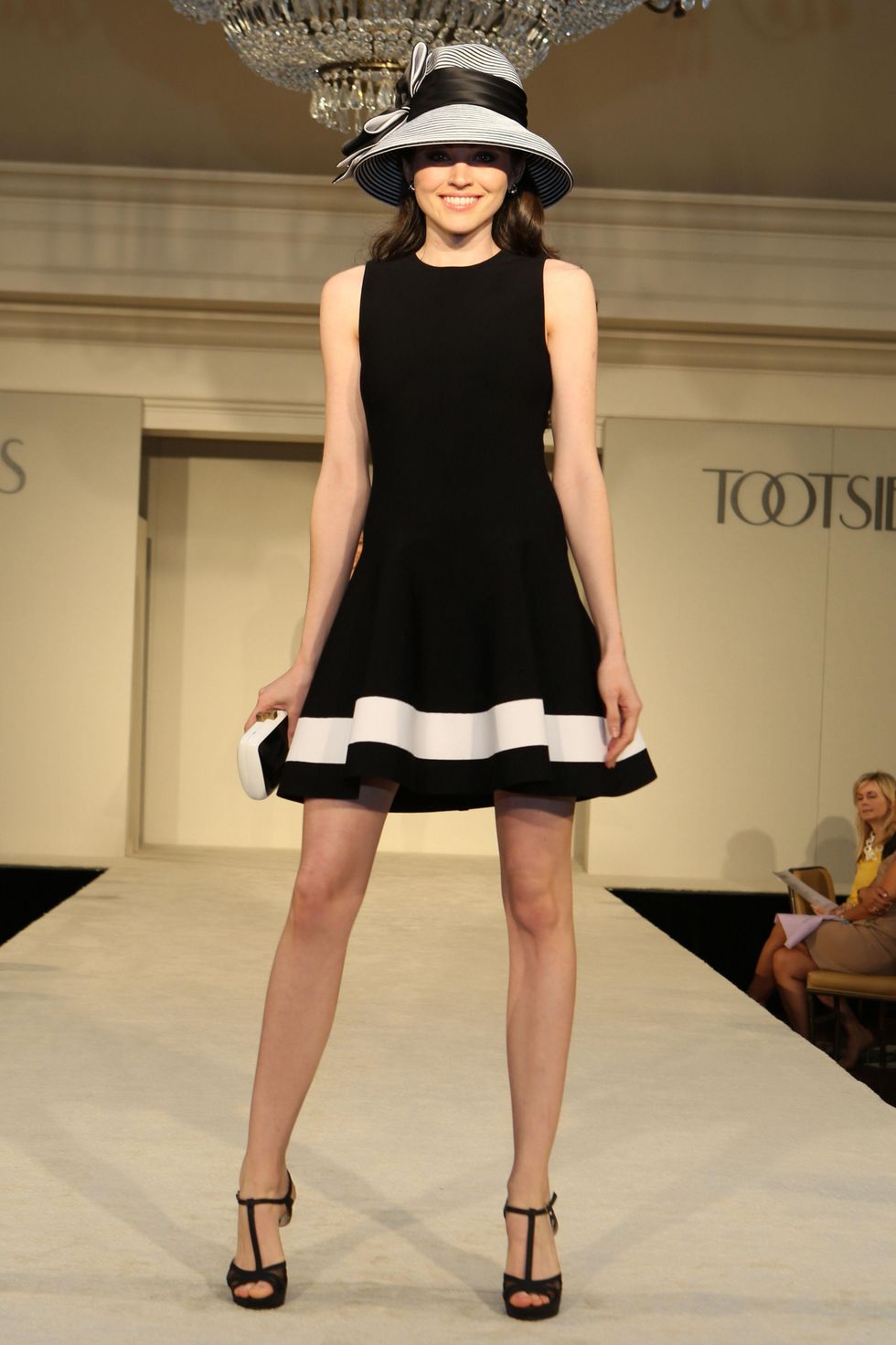 Model on the runway at the St. Luke's Friends of Nursing luncheon March 2015