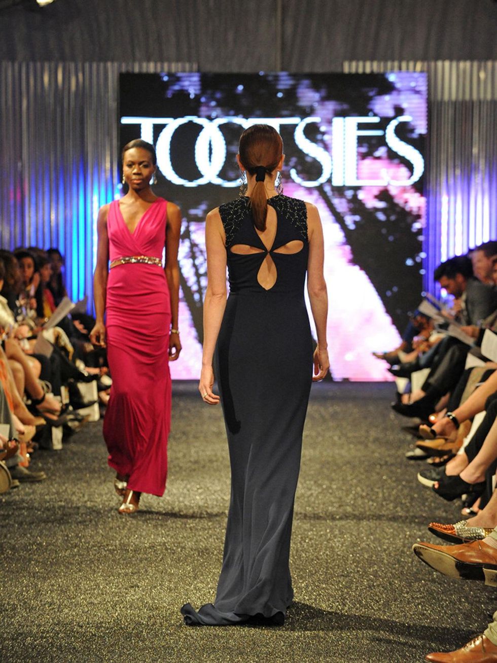 Models on the runway at West Ave Fashion on the Avenue March 2014