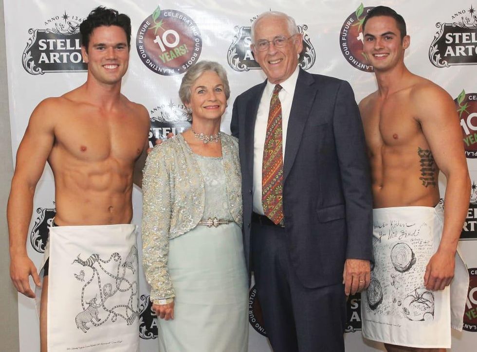 Models with Anne and John Mendelsohn at Recipe for Success gala