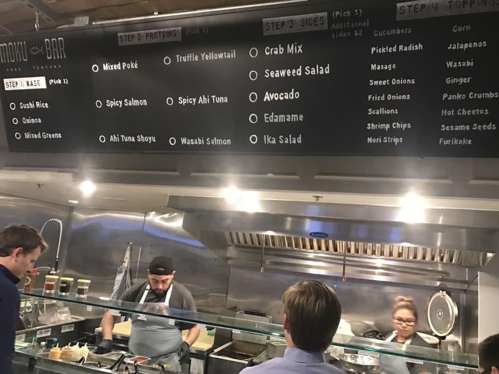 Moku menu Conservatory