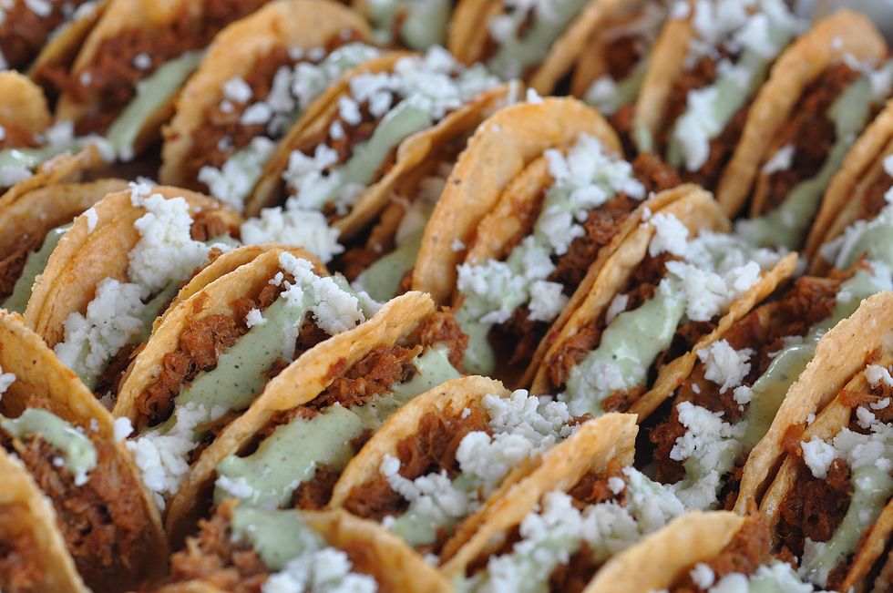 Molina's mini crispy pork tacos