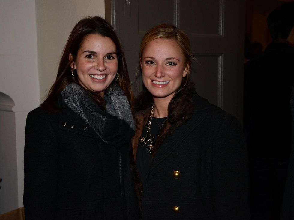 Mollie Mansell, left, and Lauren Wooten at the Hermann Park Conservancy's Urban Green event November 2014
