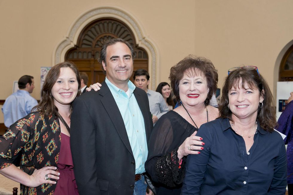 Mollie Yarborough, from left, Jeff Christman, Charity Yarborough and Stacey Bullock Christman at the Camp for All event September 2014