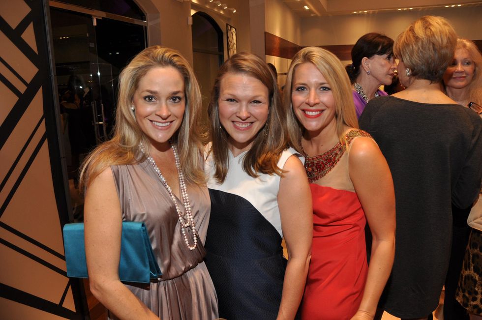 Molly Ferguson, from left, Marit Babin and Elin Jackson at the Elizabeth Anthony expansion party October 2014