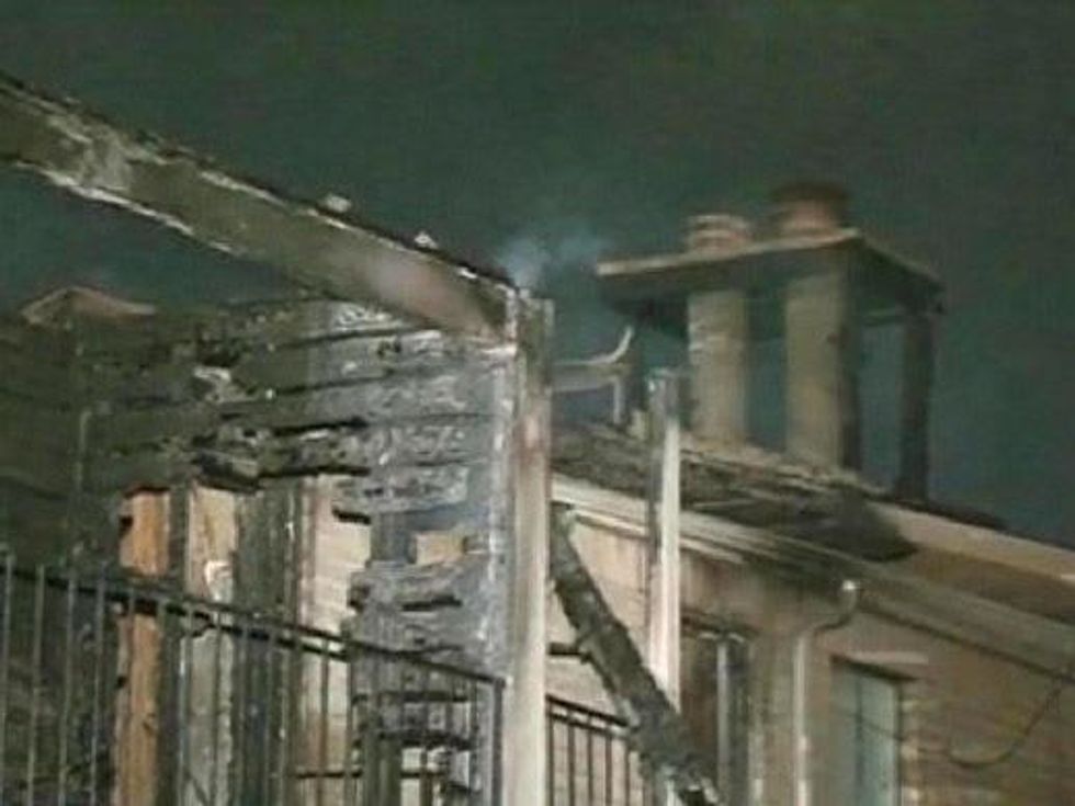 Molotov cocktail into apartment Houston fire damage May 2013