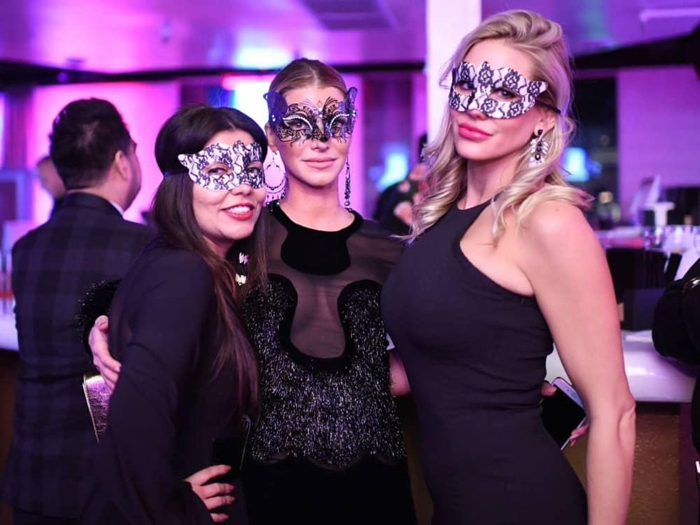Mona Khan, Stephanie Alias, Jessica Hatch at Heart of Fashion Masquerade Ball