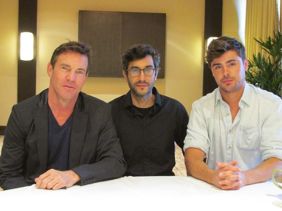 Mondo Cinema Dennis Quaid, director Ramin Bahrani and Zac Efron At Any Price at SXSW