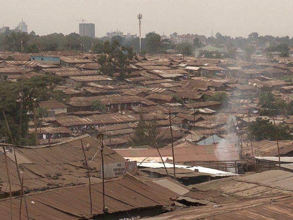 Mondo Cinema, Greedy Lying Bastards, The skyline of Kiberia Shanty Town in Nairobi, one of the largest in the world. Nairobi, 2010