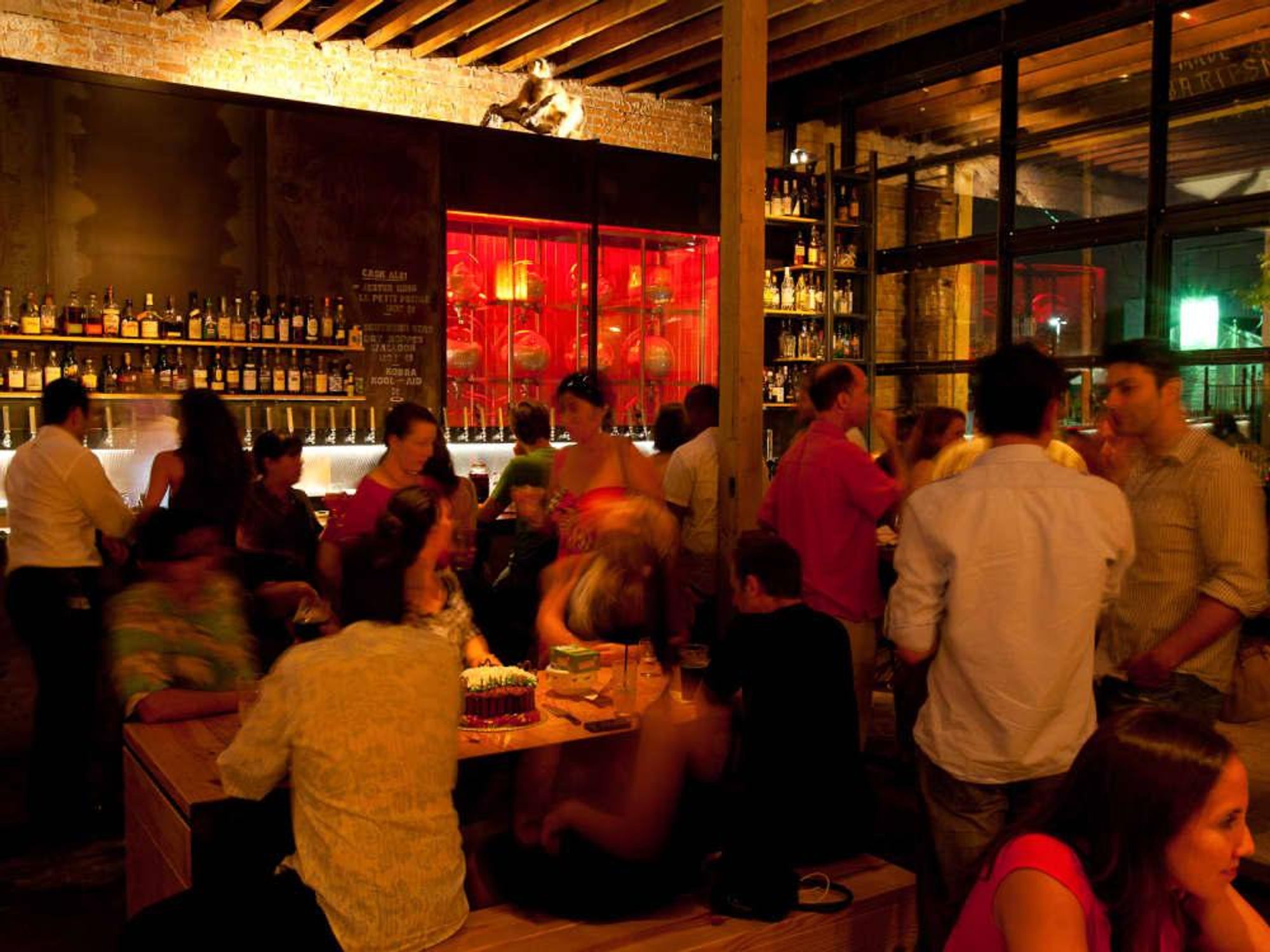 Mongoose Versus Cobra bar Houston interior with crowd