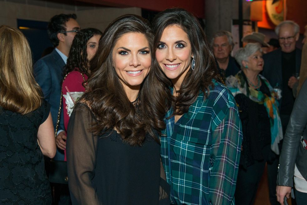 Monica Blaisdell, left, and Hannah McNair at the Friday Night Lights Depelchin benefit November 2014