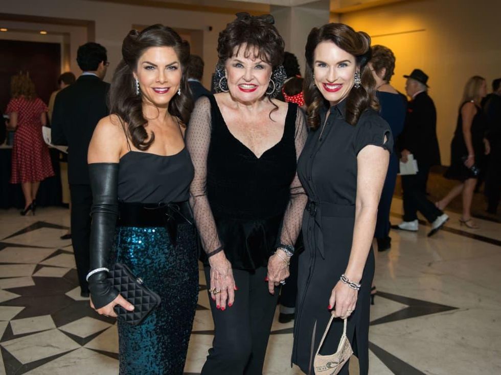 Monica Hartland Blaisdell, Warner Roberts, Samantha Kennedy at Mission of Yahweh gala