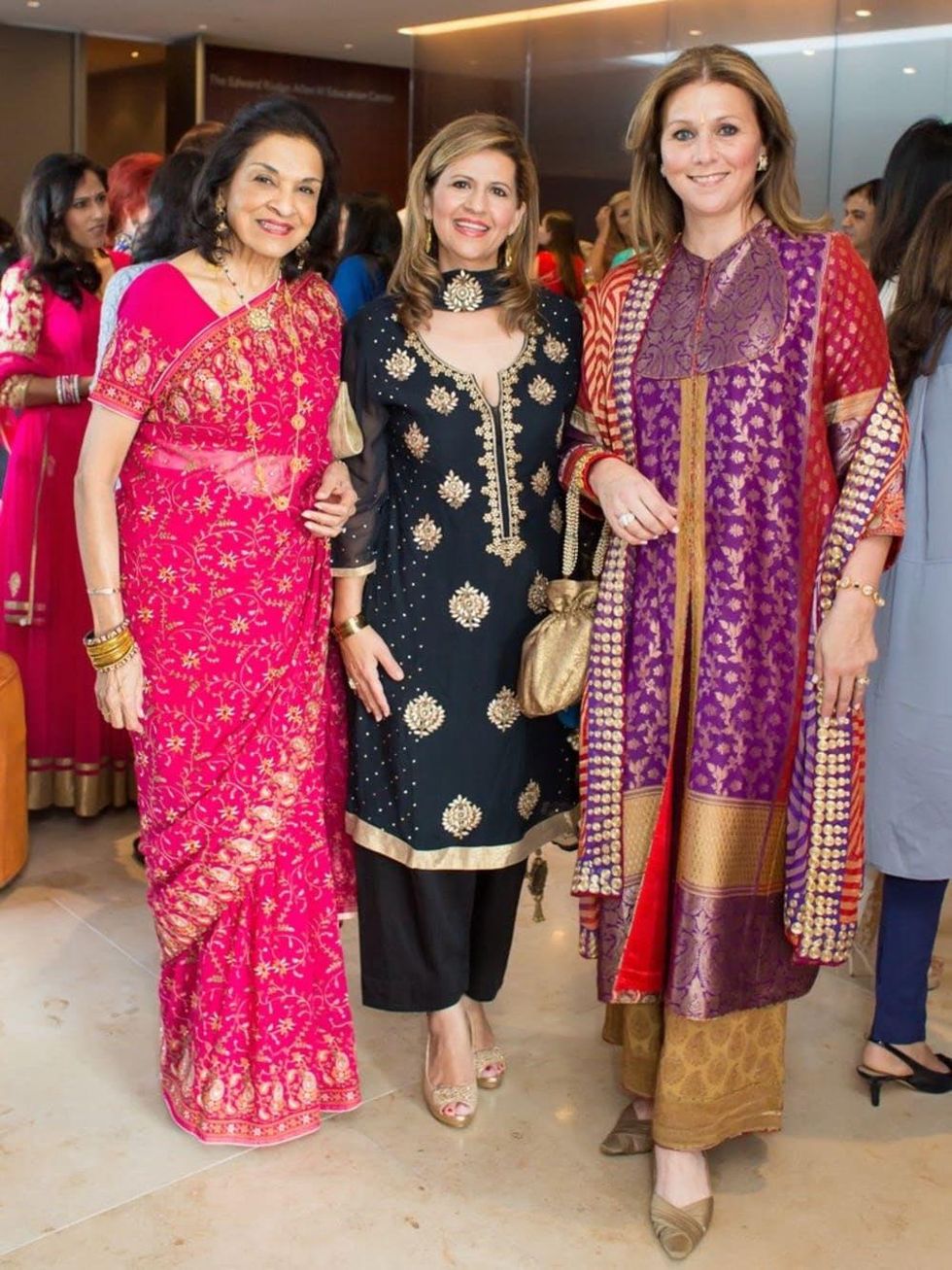 Monjula Chidambaram, Mehrnaz Gill, Donatella Benckenstein at International Mother's Day Soiree
