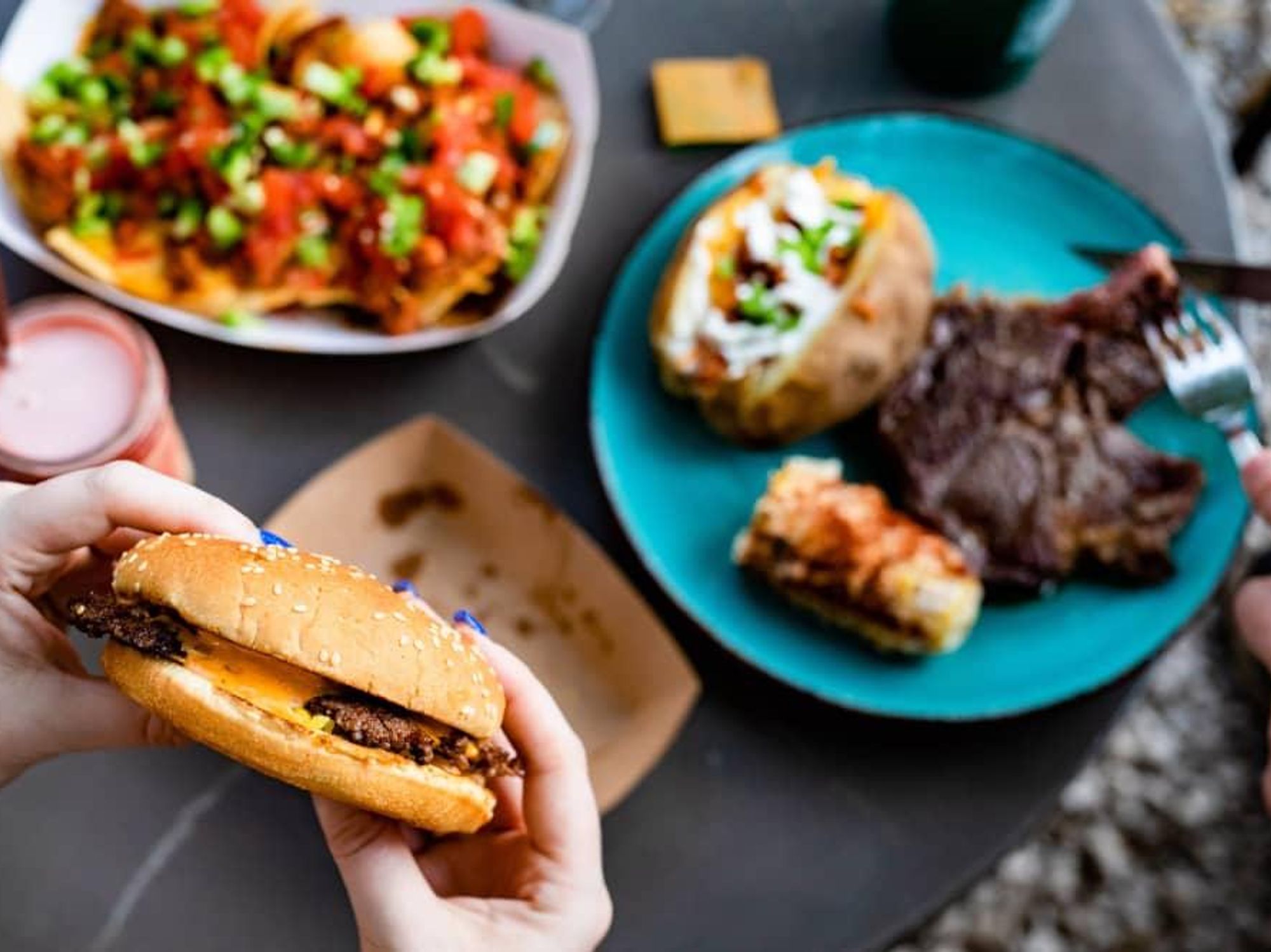 Monkey's Tail burger and steak