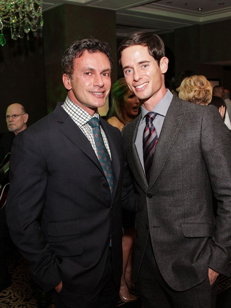 Monsour Taghdisi, left, and Henry Richardson at the Knowledge Arts Foundation dinner November 2013