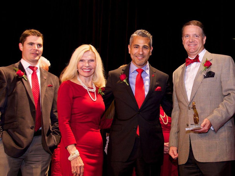 Montgomery County Go Red for Women 2015 Brian Salby, Dr. Ann Snyder, Lonny Soza, Dean Burden