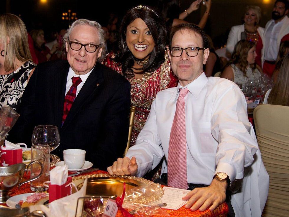 Montgomery County Go Red for Women 2015 Bud Frazier, Dr. Annie T. Varughese, and Reynolds Delgado