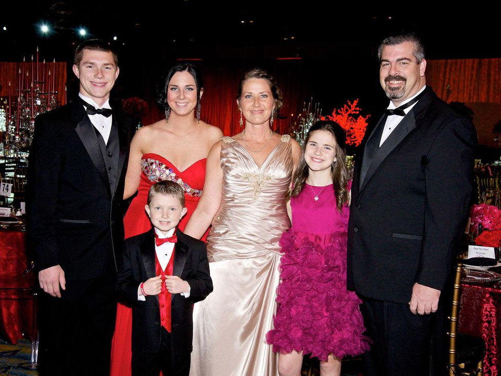 Montgomery County Heart Ball, February 2013, Dakota Karrer, Andrew Karrer, Rylan Karrer, Kristi Karrer, Jena Karrer, Andrew Karrer