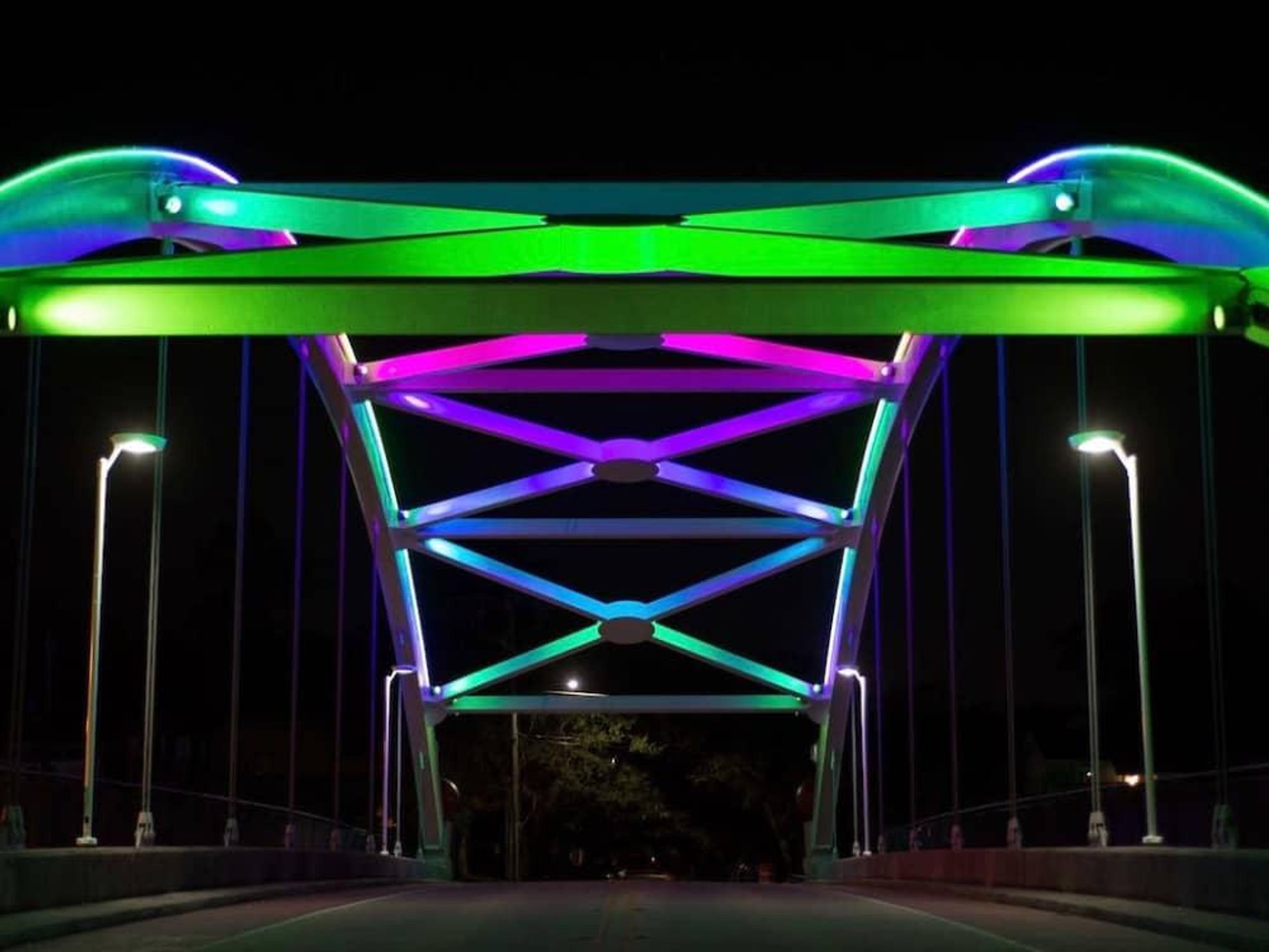 Montrose bridge lights