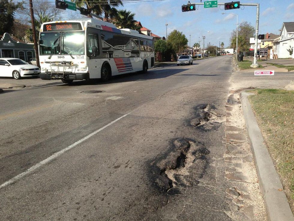 Montrose District, potholes