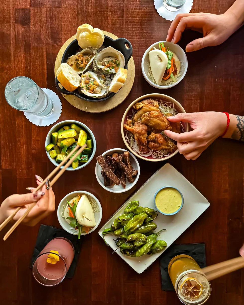 Moon Rabbit food spread