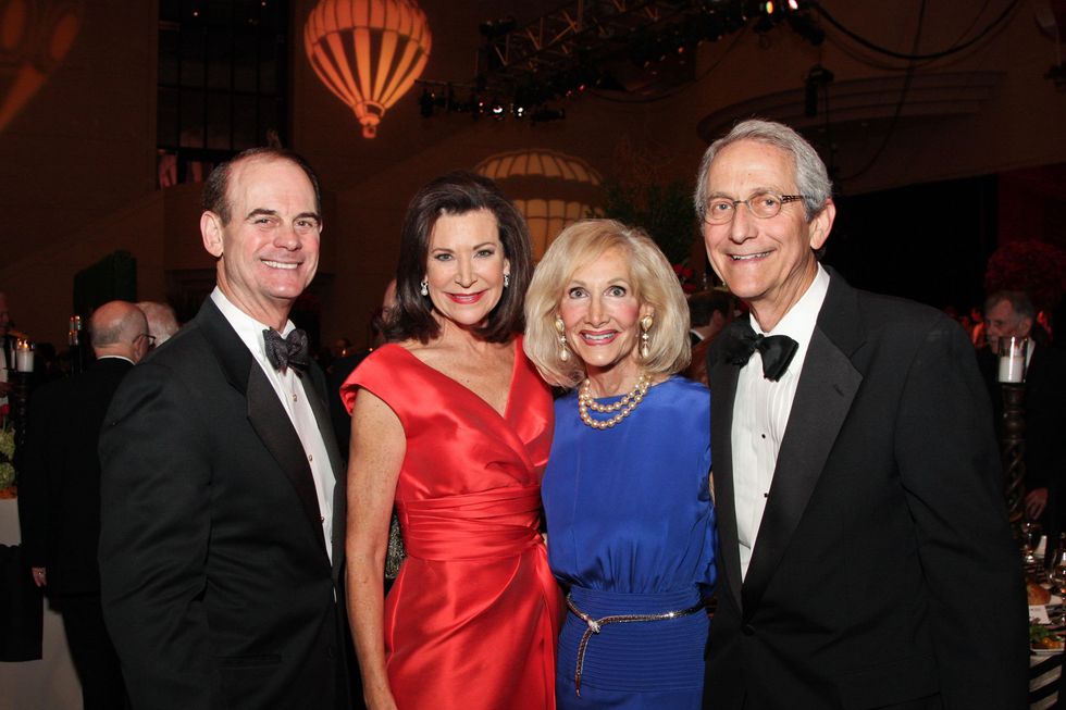 Moores School gala, April 2013, John Hrncir, Betty Hrncir, Diane Gendel, Harry Gendel