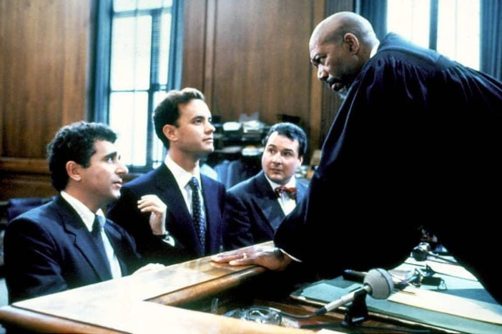 Morgan Freeman and Tom Hanks in The Bonfire of the Vanities