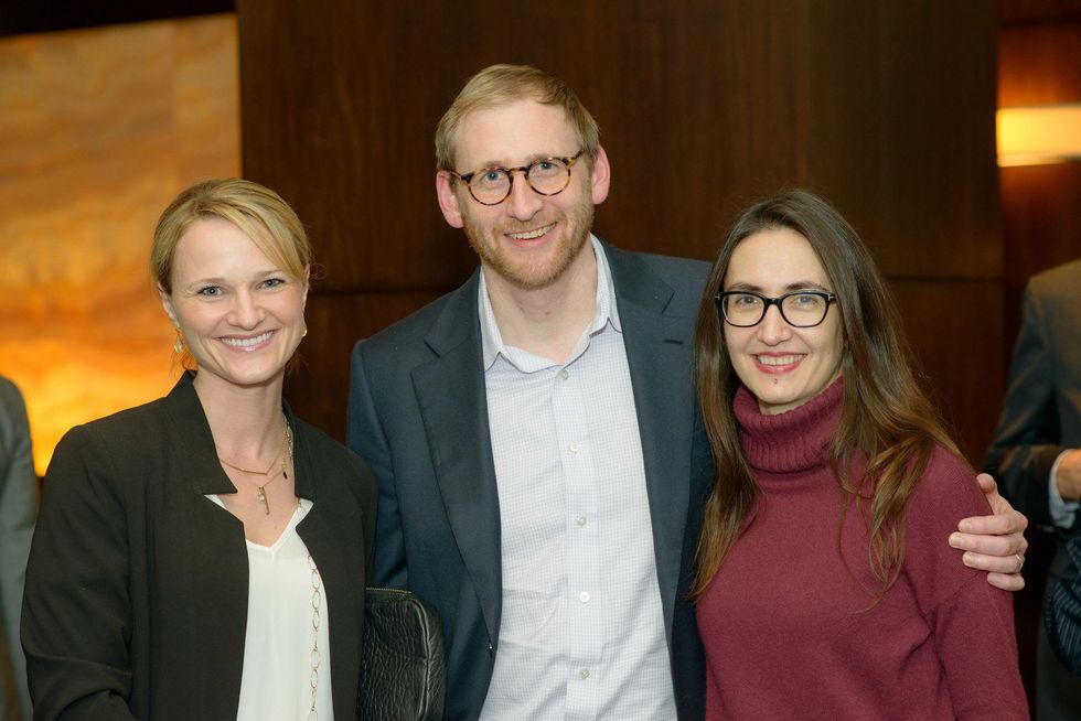Morgan Garvey, from left, Ed Schneider and Toni Oplt at the Houston Symphony POPS Event with Steven Reineke & Sutton Foster February 2015
