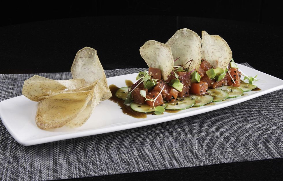 Morton's Grille in The Woodlands September 2013 Tuna Poke