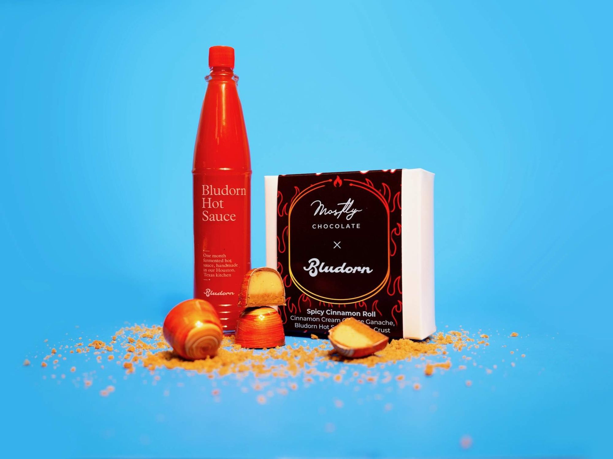 Mostly Chocolate Bludorn spicy cinnamon roll