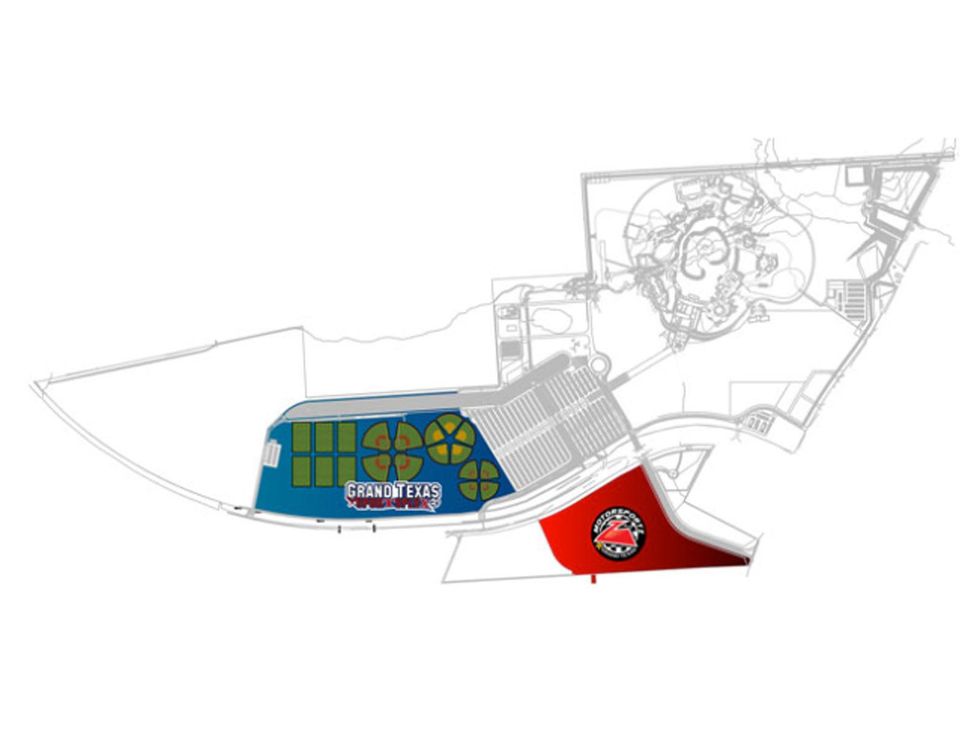 Motorsportz at Grand Texas map July 2014