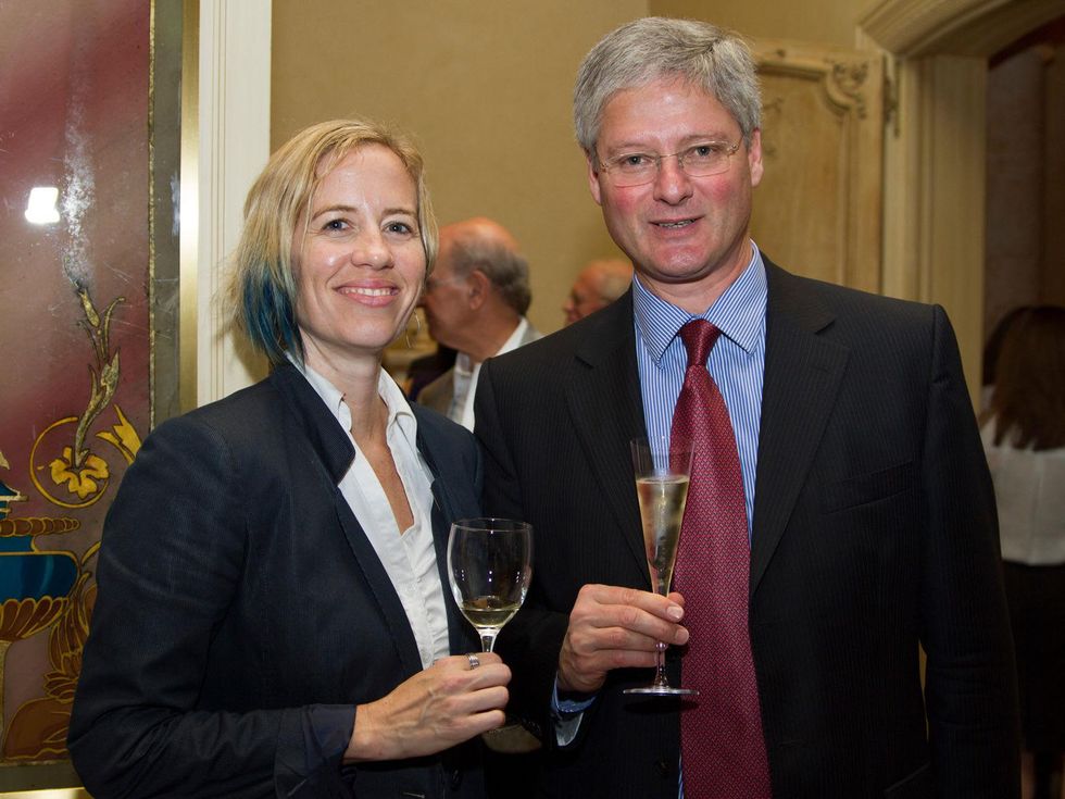 Moxy Castro and Jean Trimbach at the AVDA event October 2013