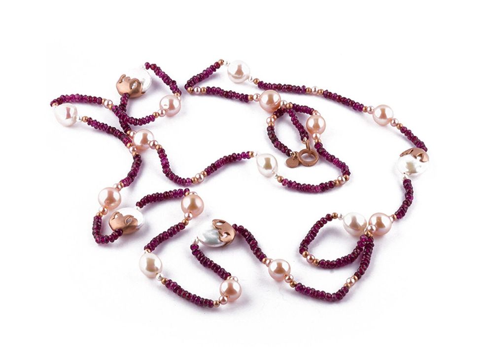 MRS. B Collection Open House Cathy Borlenghi jewelry October 2014 Rodolite_Necklace