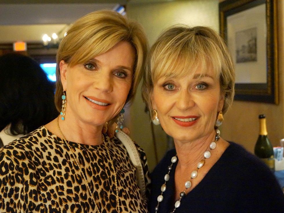 MRS. B Collection Open House Cathy Borlenghi jewelry October 2014 Trish Millard, left, and Cathy Borlenghi