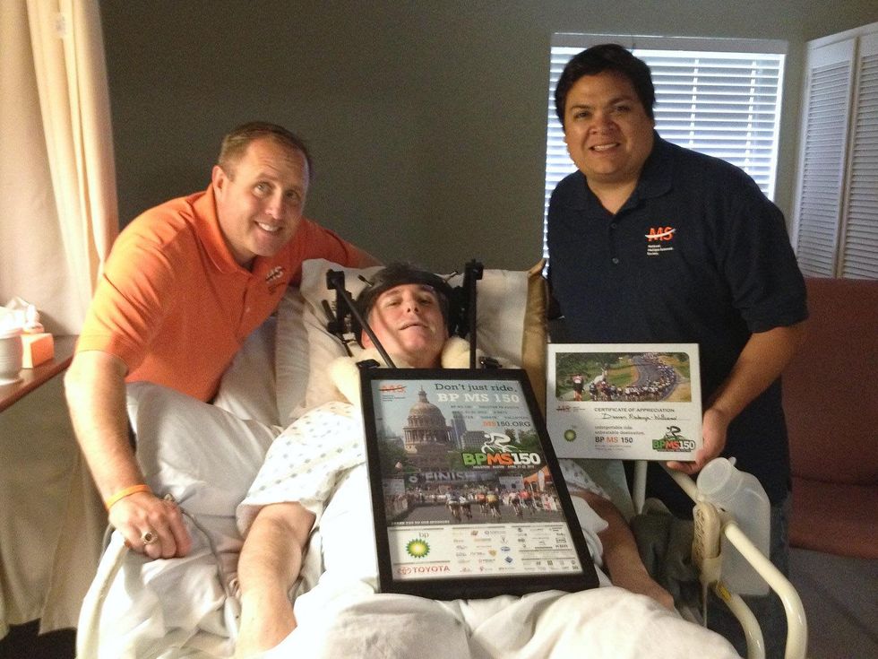 MS 150 Houston cyclist