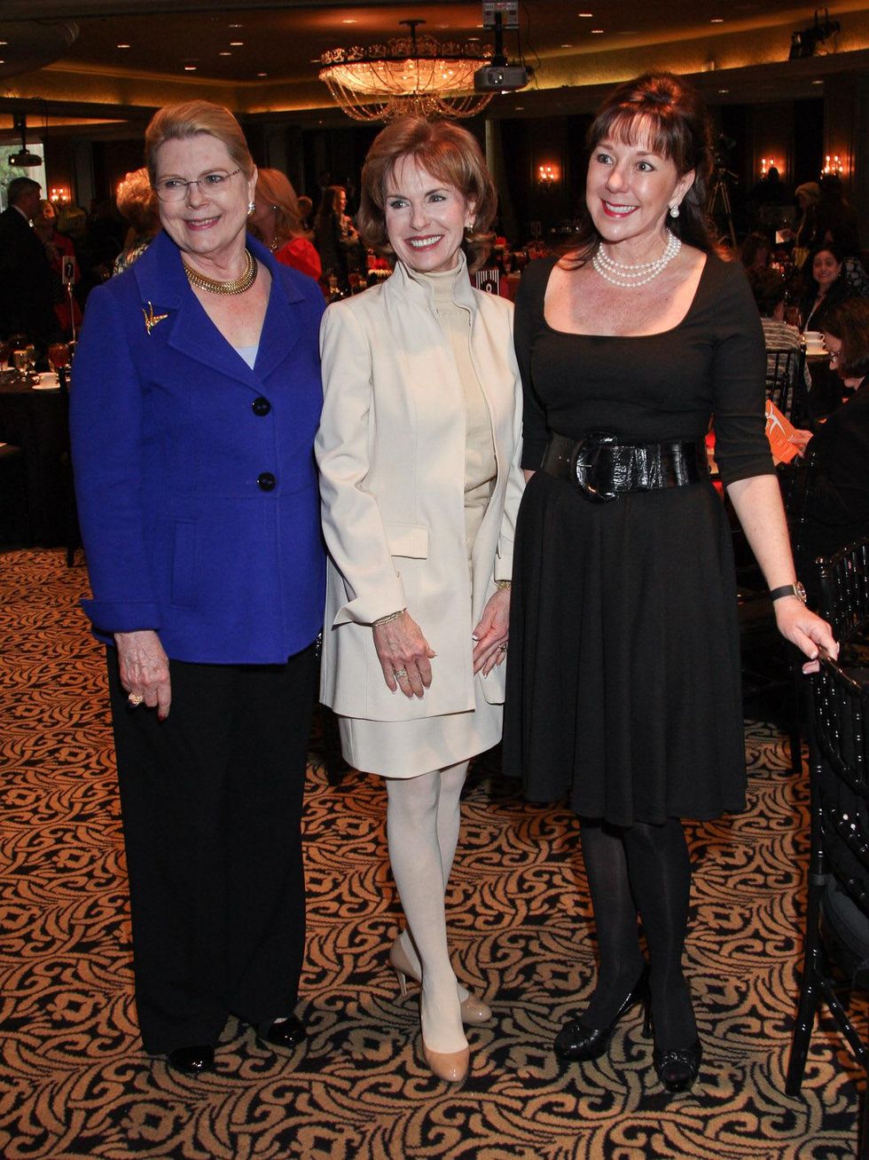 MS On the Move luncheon, February 2013, Judi Johnson, Pam Jones, Elizabeth Stein