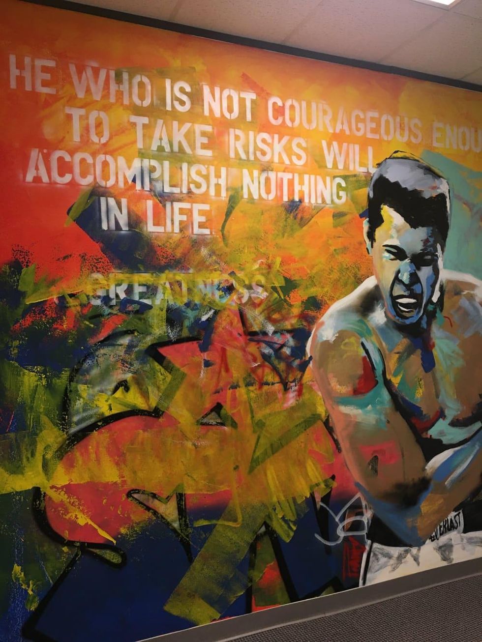 Muhammed Ali painting