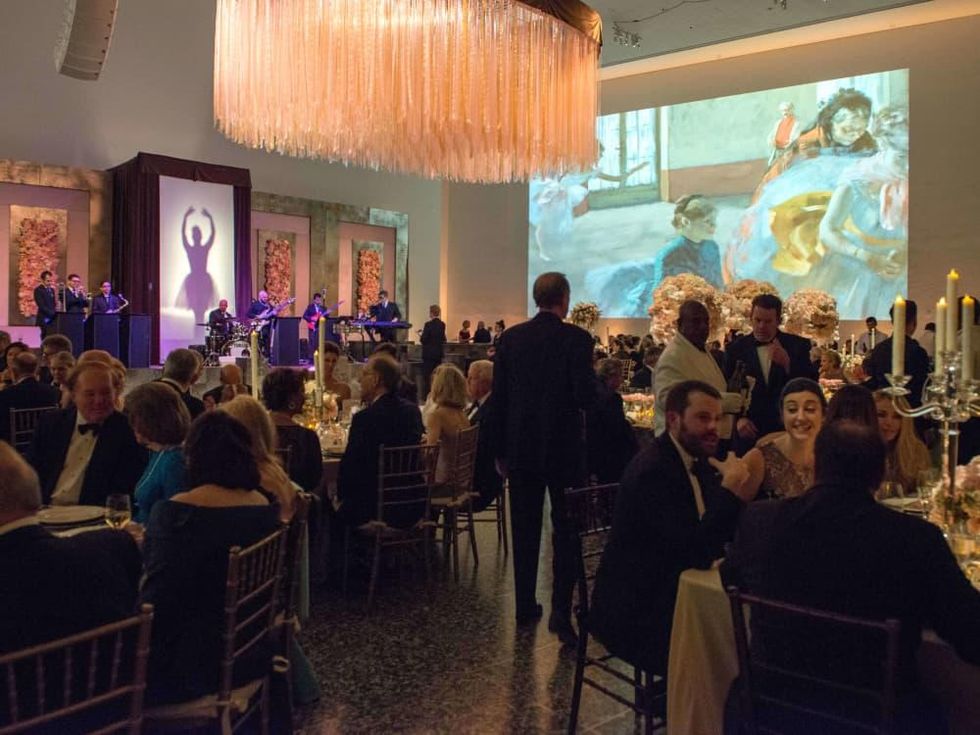 Museum of Fine Arts Grand Gala Ball overall shot with shadowbox of ballerina