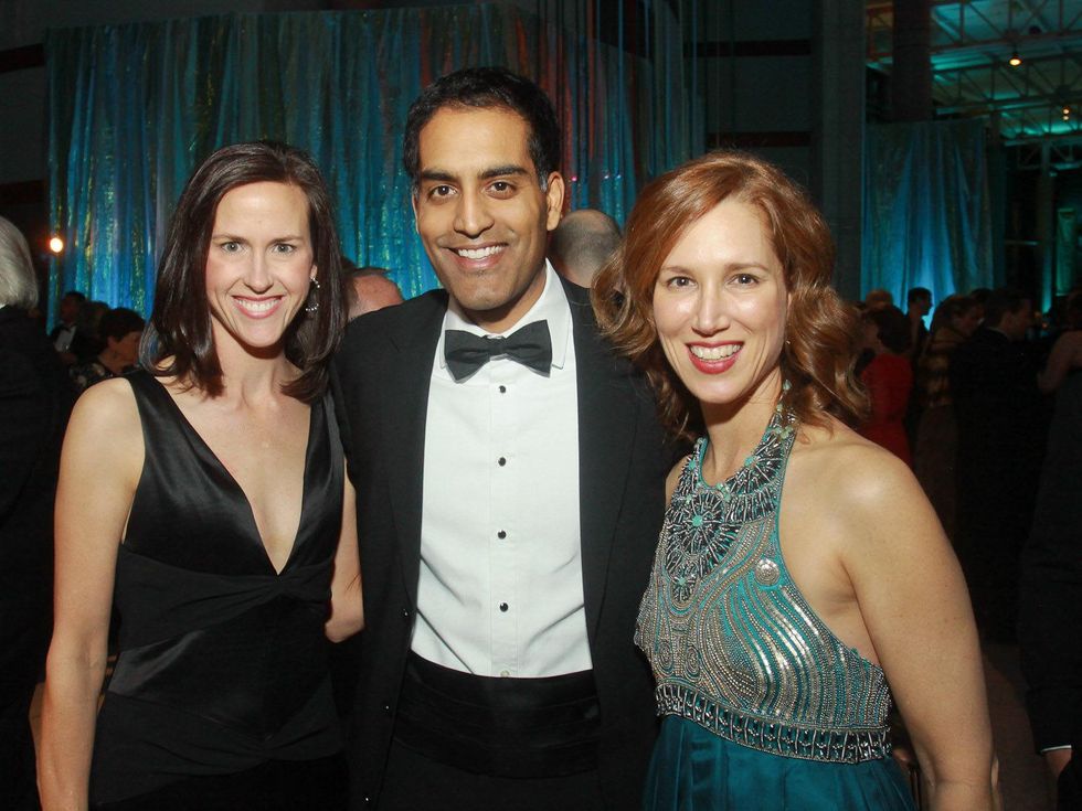 Museum of Natural Science gala, March 2013, Lisa Kalavar, Sanjay Kalavar, Carolyn Dorros