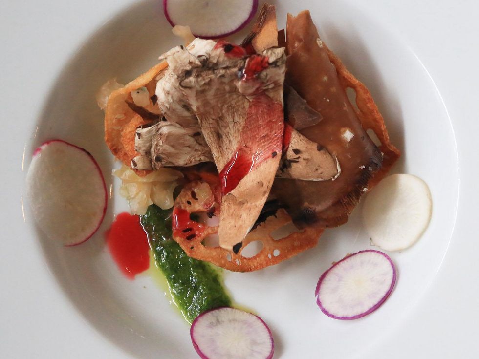 Mushroom dinner at Cinq Houston June 2013