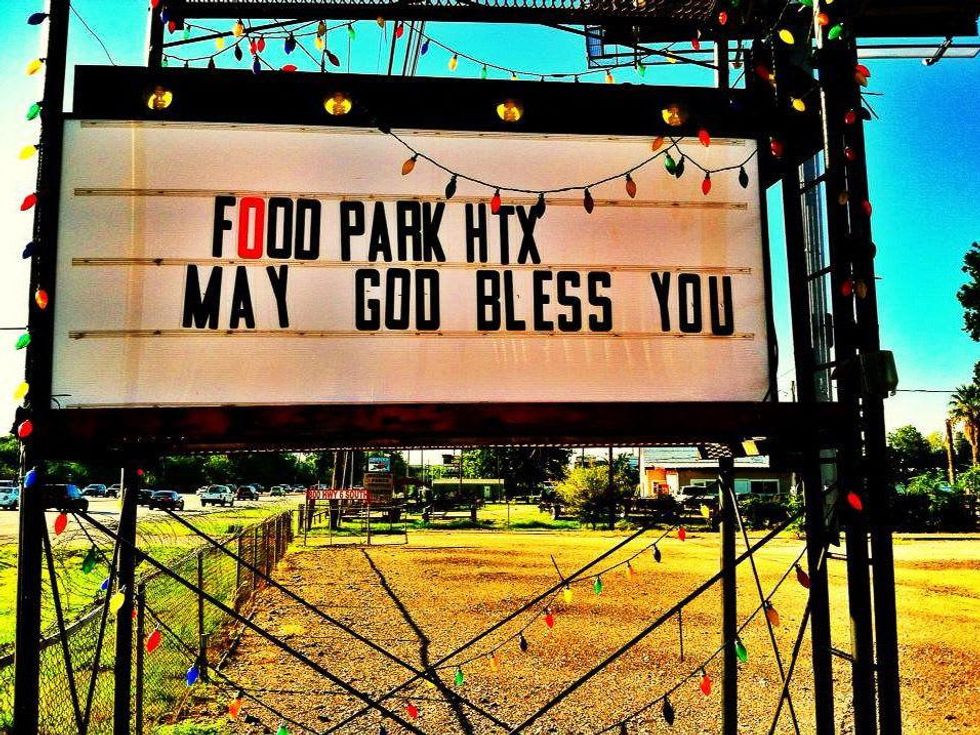 My Food Park Houston new food park sign