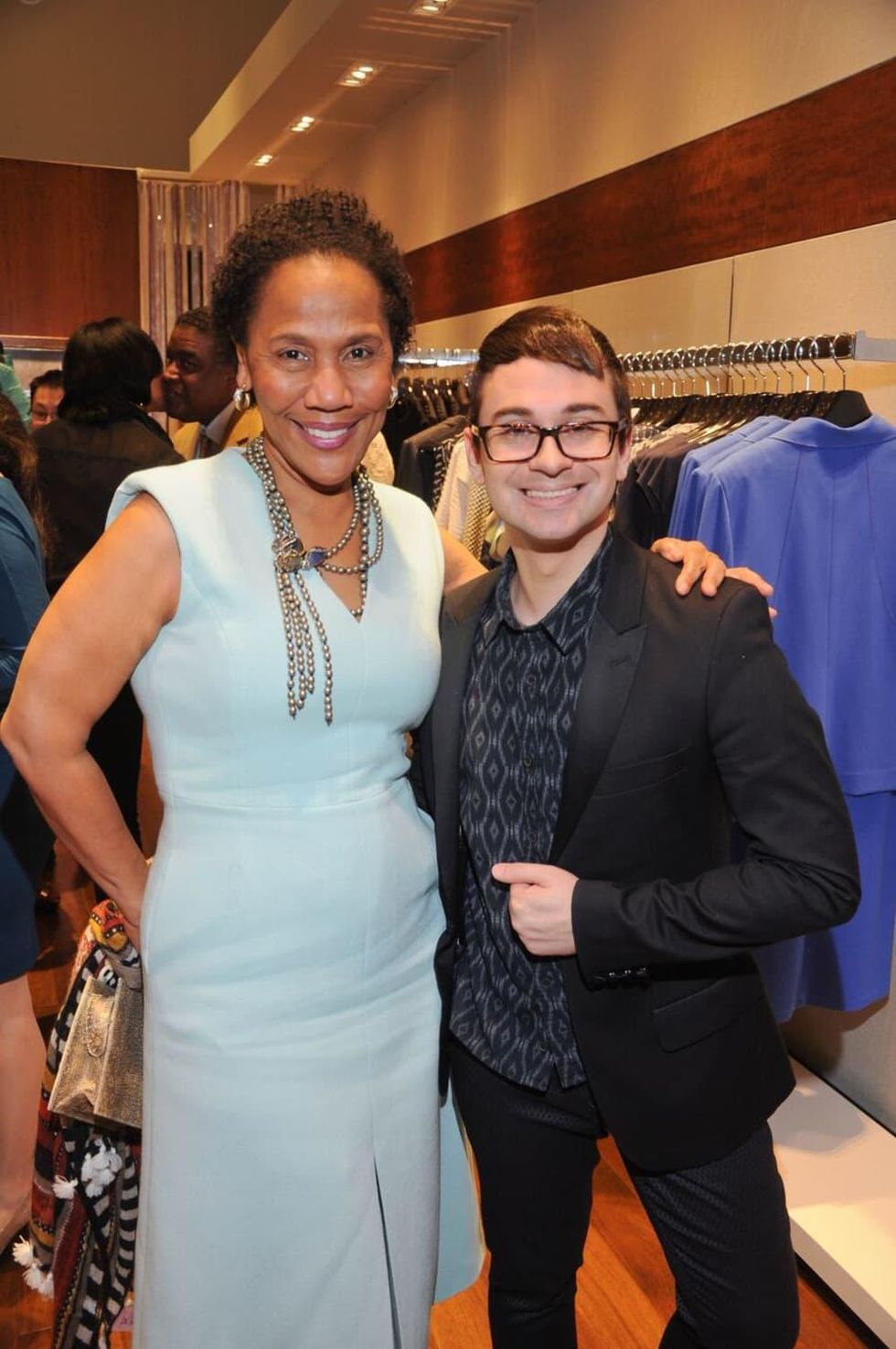 Myrtle Jones, Christian Siriano at Passion for Fashion party at Elizabeth Anthony