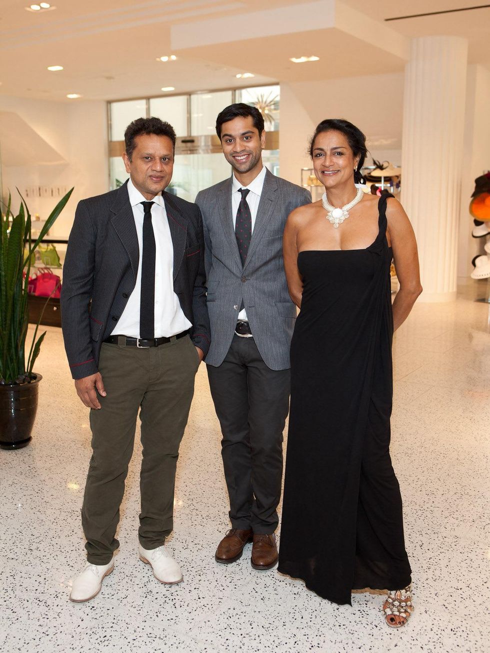 Naeem Khan, Zaheen Khan and Ranjana Khan at Tootsies Houston
