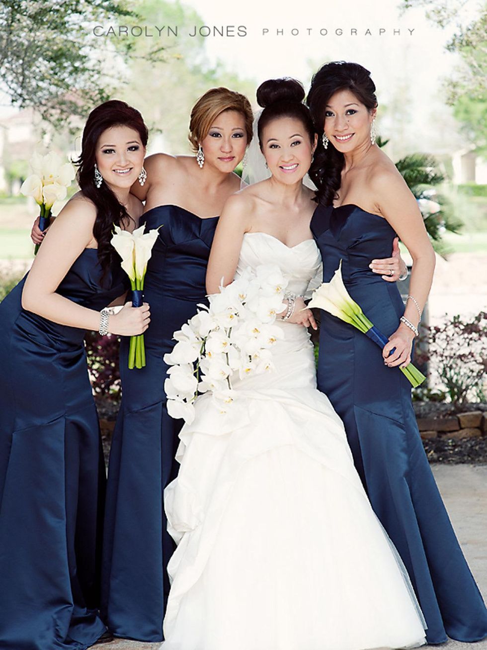 NAME, from left, Larina Chen, Tina Agustin and Alma Candelario Wonderful Weddings Always a Bridesmaid February 2014