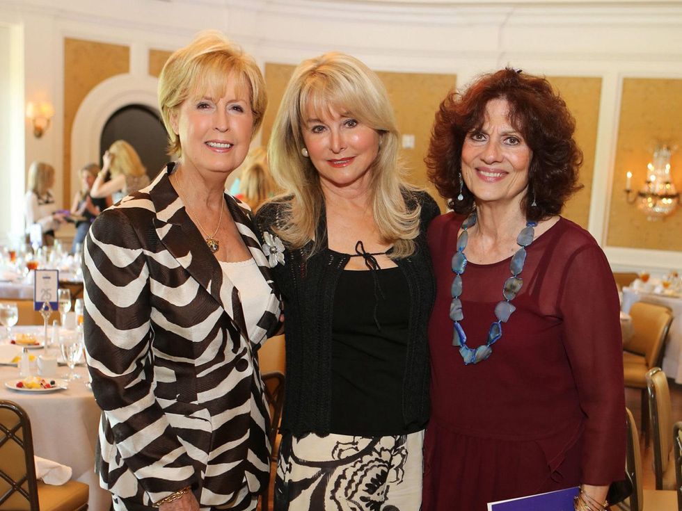 NAME, from left, Michelle Hevrdejs and Donna Vallone at the St. Luke's Friends of Nursing luncheon April 2014